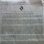CAR CAR short sale letter in the newspapers